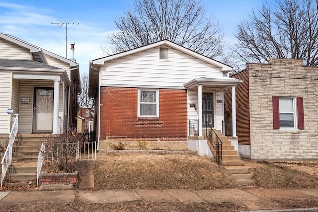 view of bungalow-style home