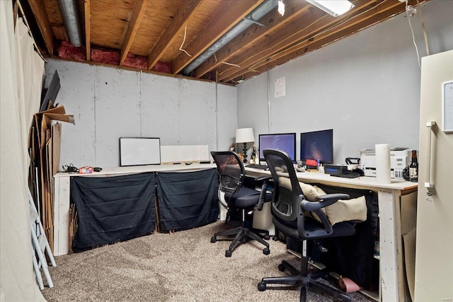 office featuring carpet floors