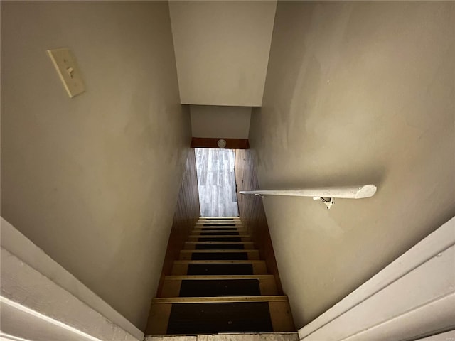 view of stairway