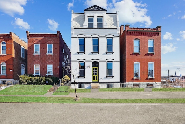 view of front of property with brick siding