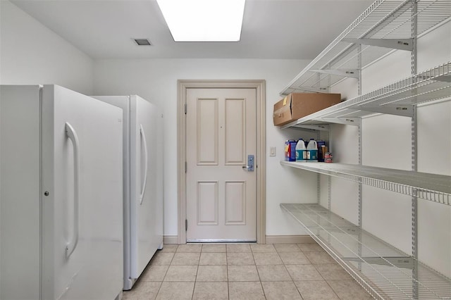 storage area featuring visible vents