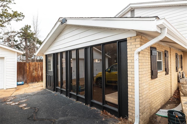 view of outbuilding