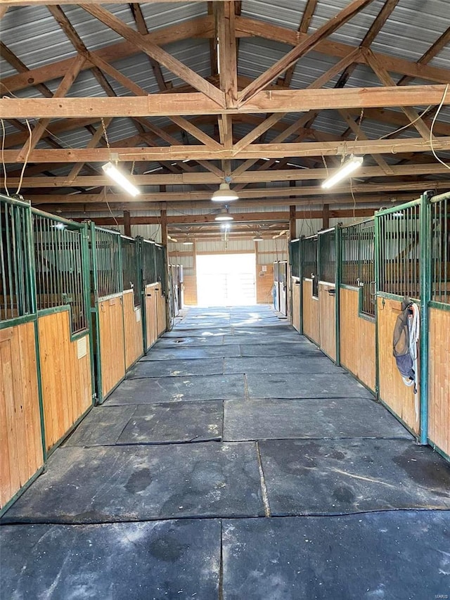 view of horse barn