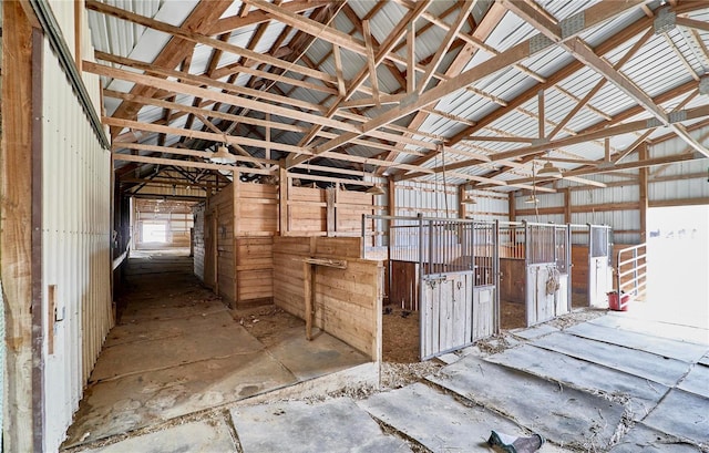 view of horse barn