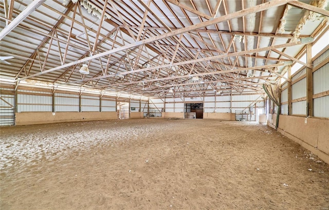 view of horse barn