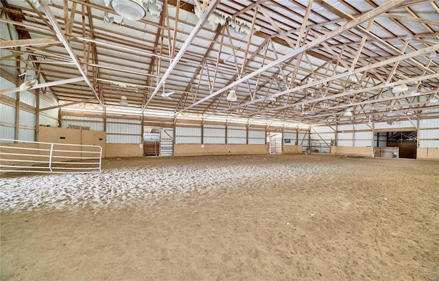 view of horse barn