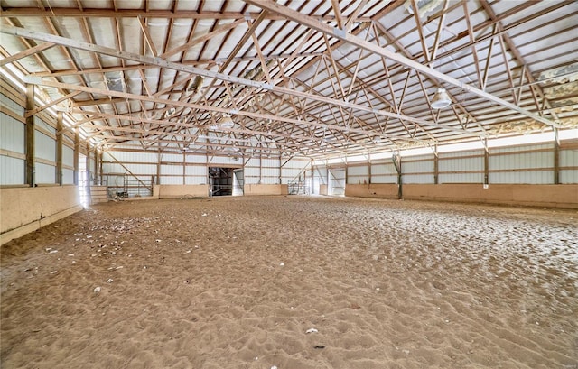 view of horse barn