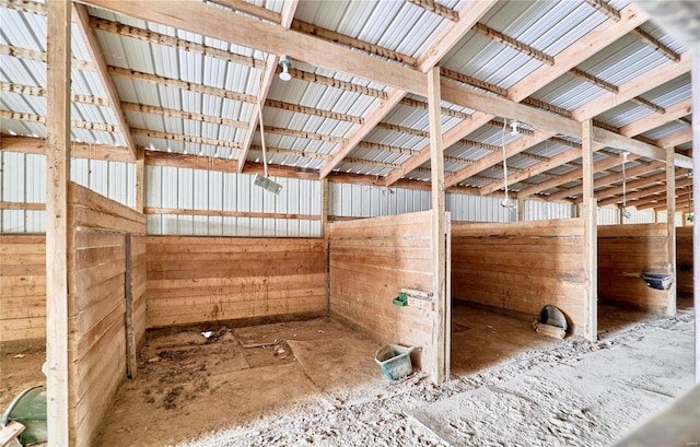 view of horse barn