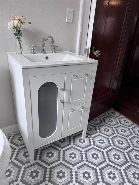 bathroom with a sink