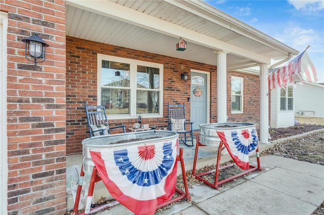 view of patio / terrace with covered porch