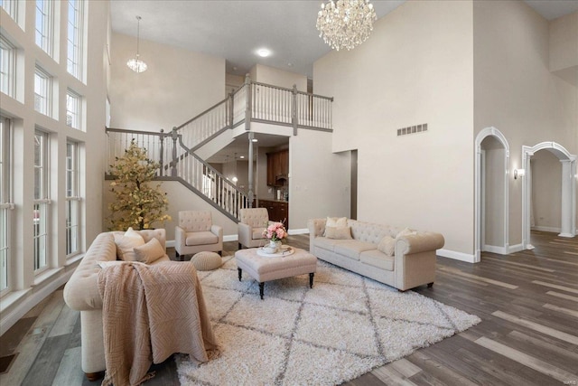 lobby with visible vents and stairway