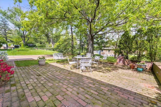 view of patio / terrace with outdoor dining area
