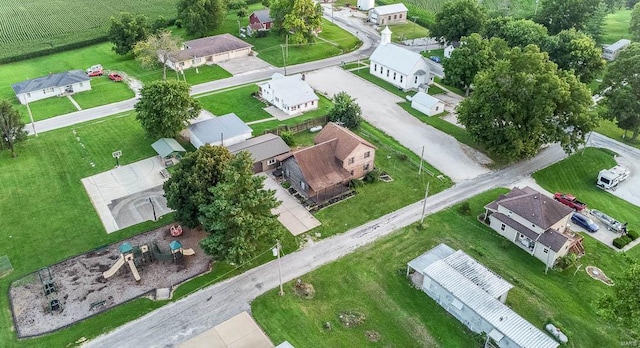 drone / aerial view featuring a residential view