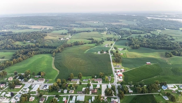 aerial view with view of golf course