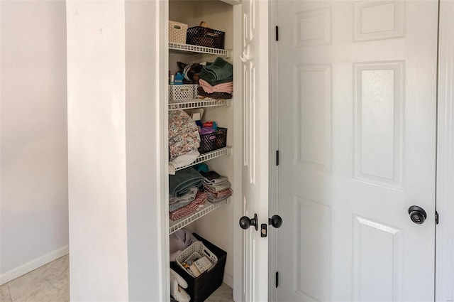 view of closet