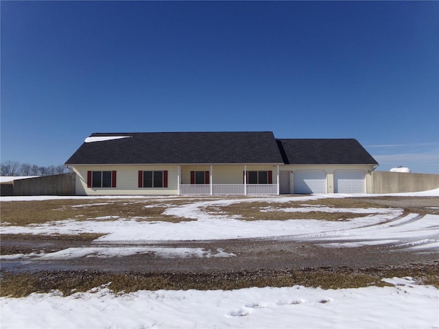 view of front of property featuring an attached garage