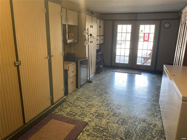 kitchen with french doors