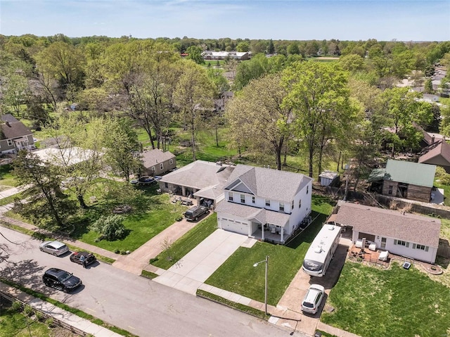 birds eye view of property featuring a residential view
