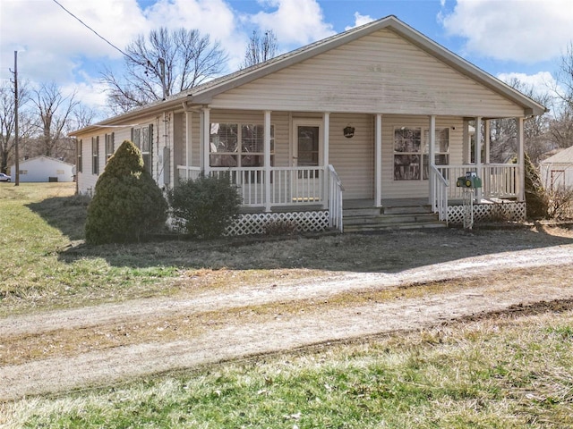 bungalow with a porch