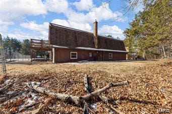 view of rear view of property