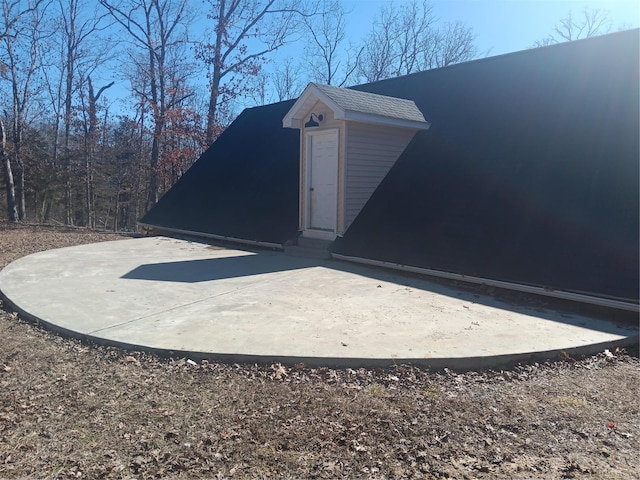 view of outbuilding with entry steps