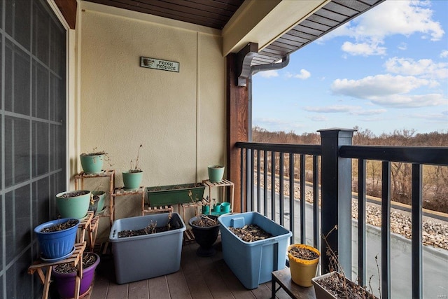 view of balcony