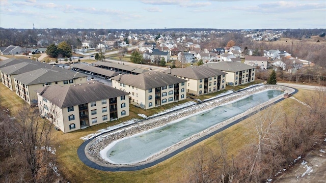 drone / aerial view featuring a residential view