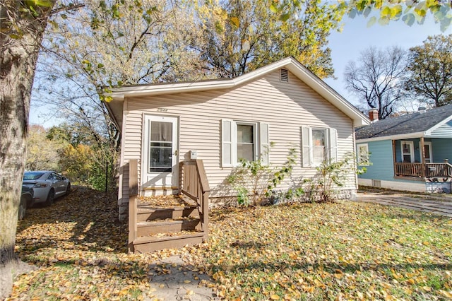 view of bungalow