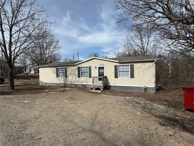 view of manufactured / mobile home