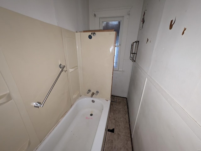 bathroom featuring bathing tub / shower combination