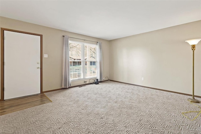 interior space with baseboards