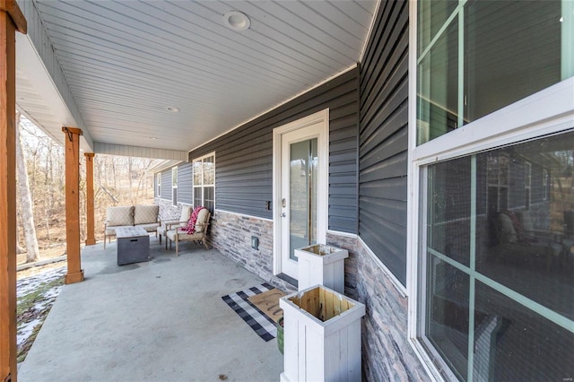 view of patio / terrace with outdoor lounge area