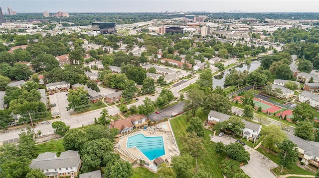 birds eye view of property featuring a residential view