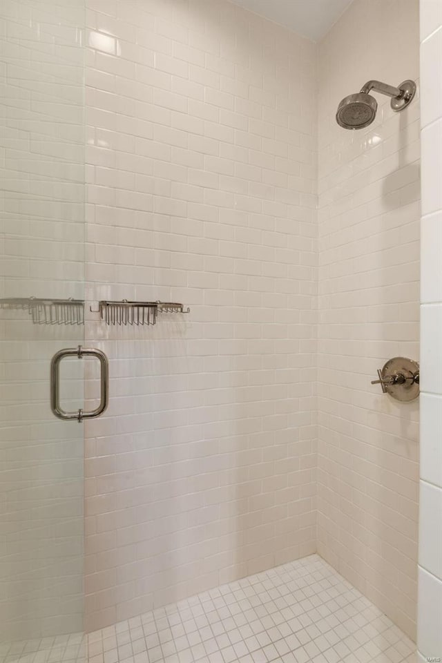 full bathroom with a stall shower