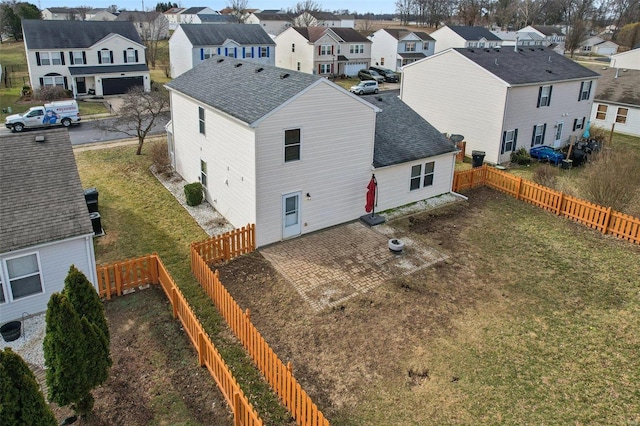 drone / aerial view featuring a residential view