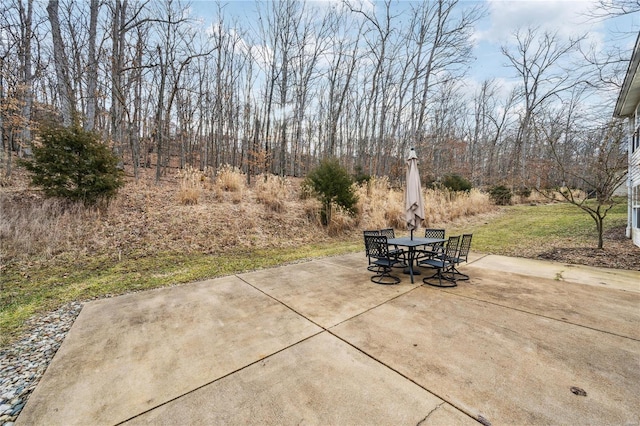 view of patio / terrace with outdoor dining area