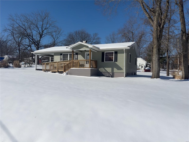 view of front of house with a porch