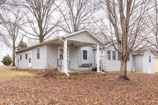 view of front of home with entry steps