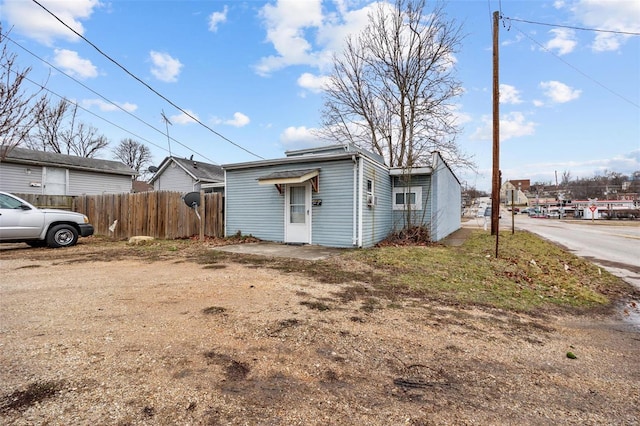 exterior space with fence