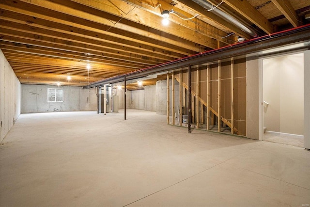 view of basement