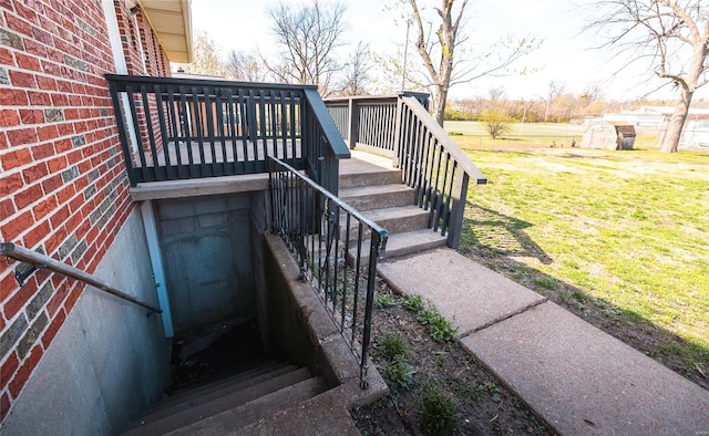 view of stairs