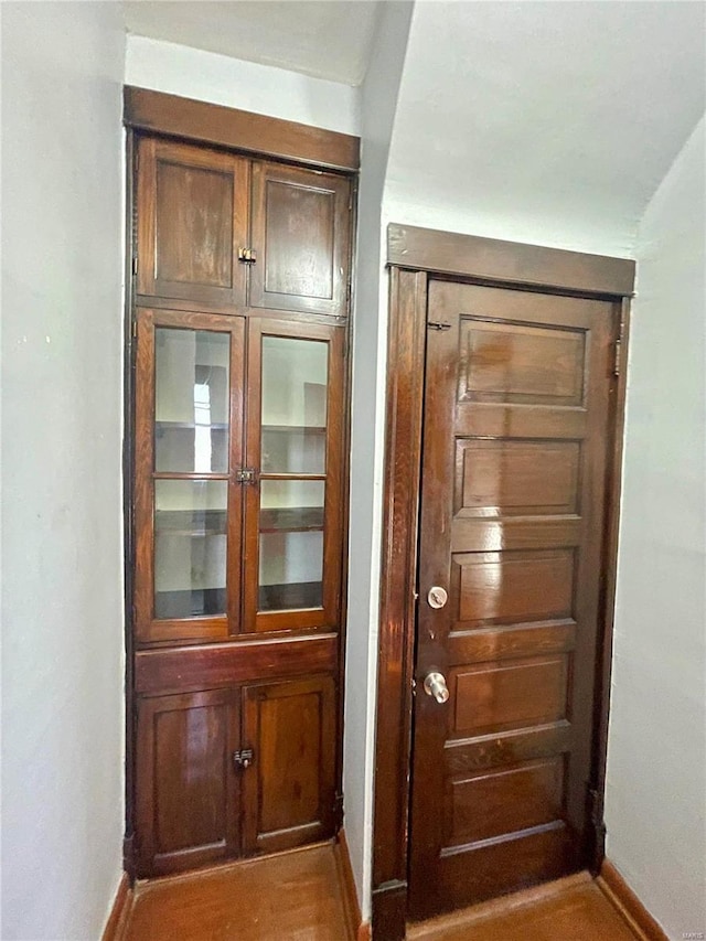 doorway with baseboards