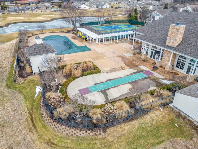 birds eye view of property