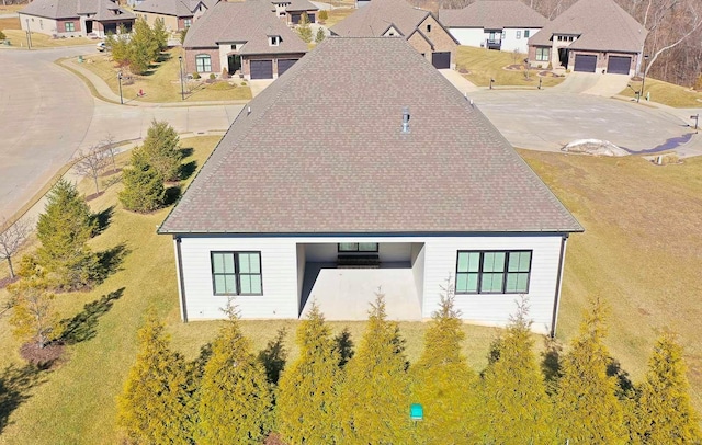 bird's eye view featuring a residential view