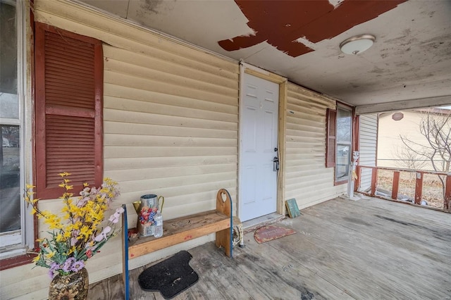 exterior space featuring covered porch