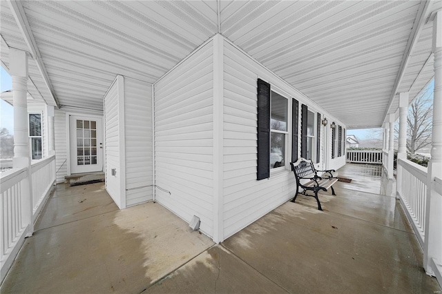 view of patio / terrace featuring covered porch