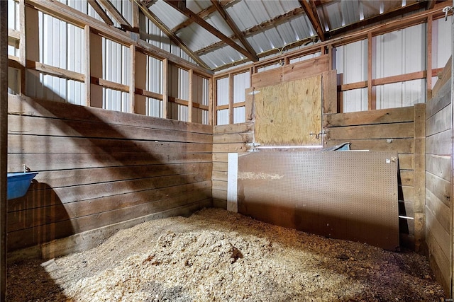 view of horse barn