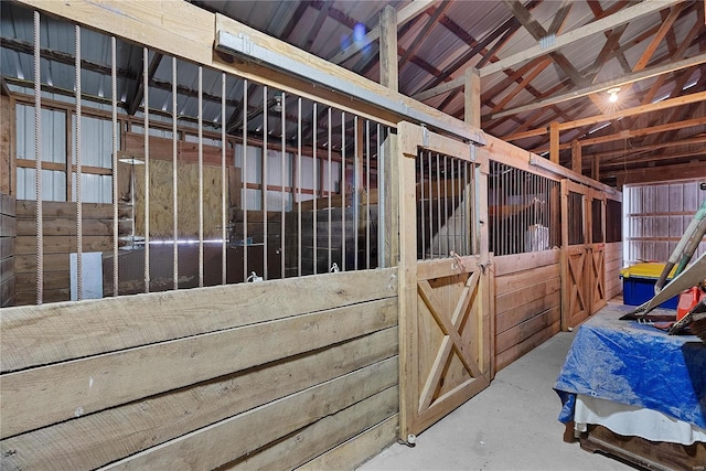 view of horse barn