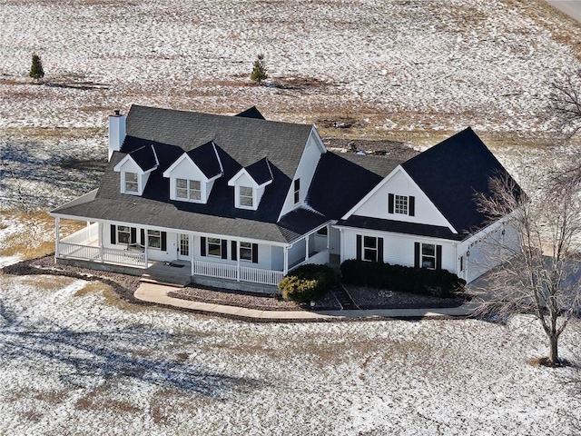 view of front of home featuring a porch