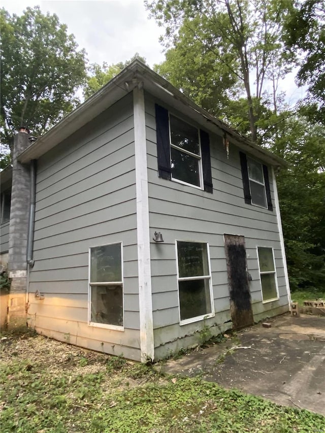 view of home's exterior with a patio